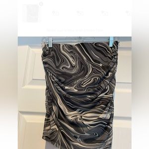 Garage Ruched Mini Skirt